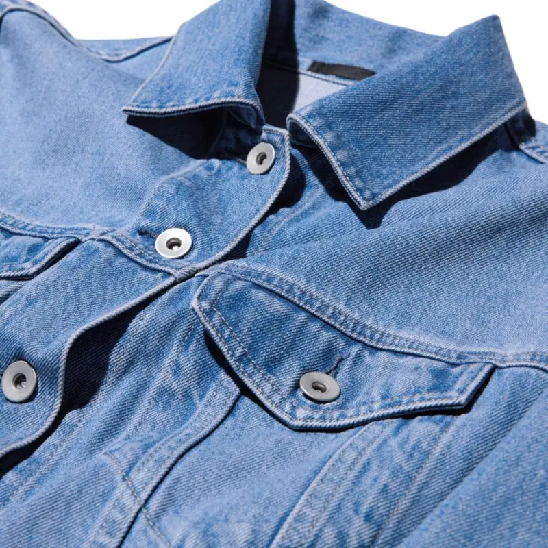 UNIQLO Denim Jacket Women's Lake Blue-4