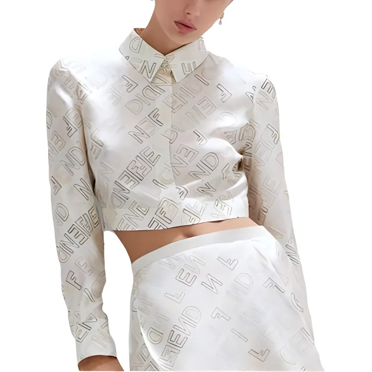 FENDI Shirts Women's White-3