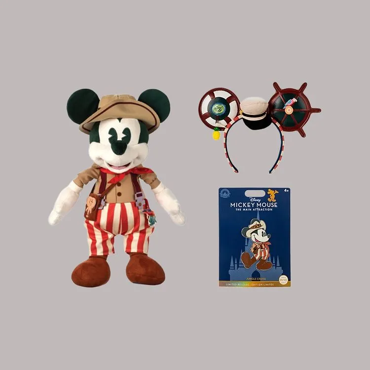 Disney November Jungle Adventure Collection Mickey Dolls Plush Doll 43cm Height-1