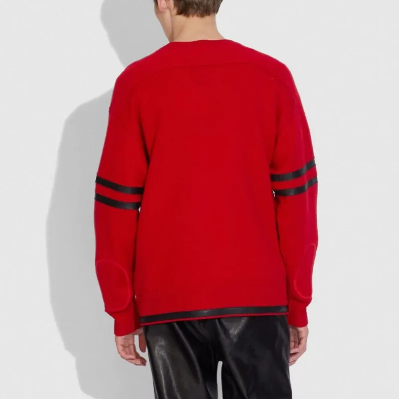 Champion X COACH Cashmere Sweaters Men Red-2