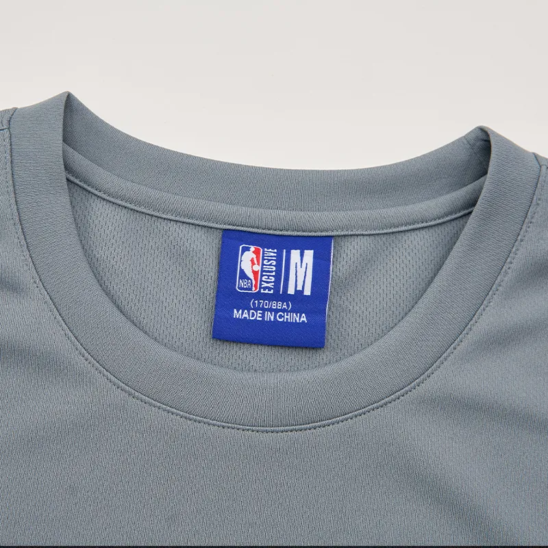 NBA Set-in Sleeve T-Shirt Unisex Stormy Gray-2