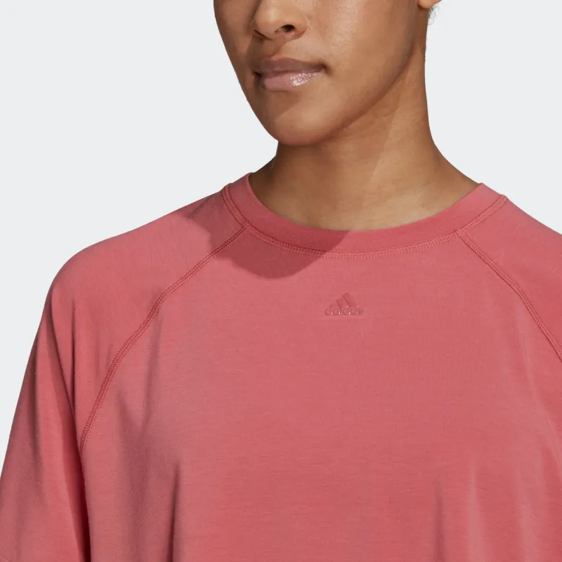 Adidas T Shirts Women's Wonder Red-5