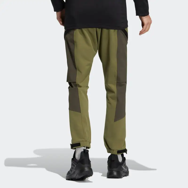 Adidas Knitted Sports Pants Men's Brown Green-2