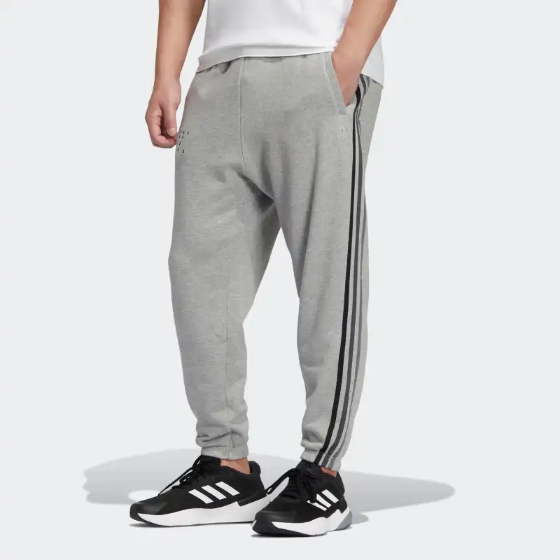 Adidas Knitted Sweatpants Unisex Gray-1