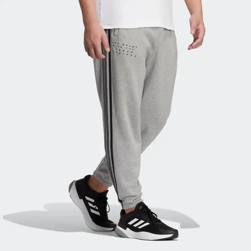 Adidas Knitted Sweatpants Unisex Gray-4