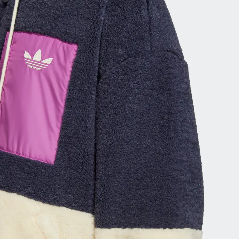 Adidas Originals Short Sherpa Jacket Women's Multicolor-5