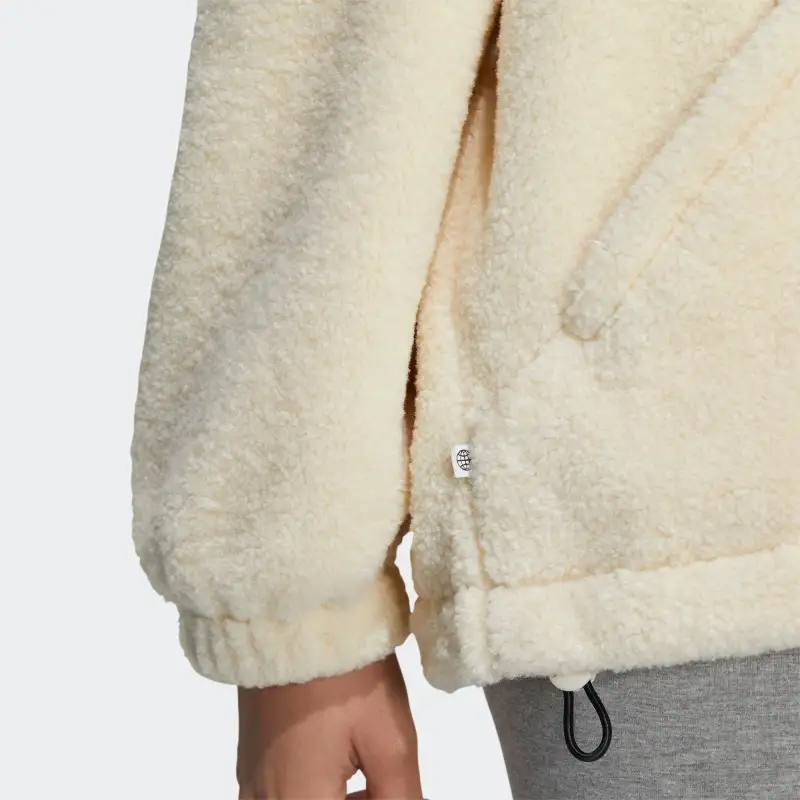 Adidas Originals Short Sherpa Jacket Women's Multicolor-4