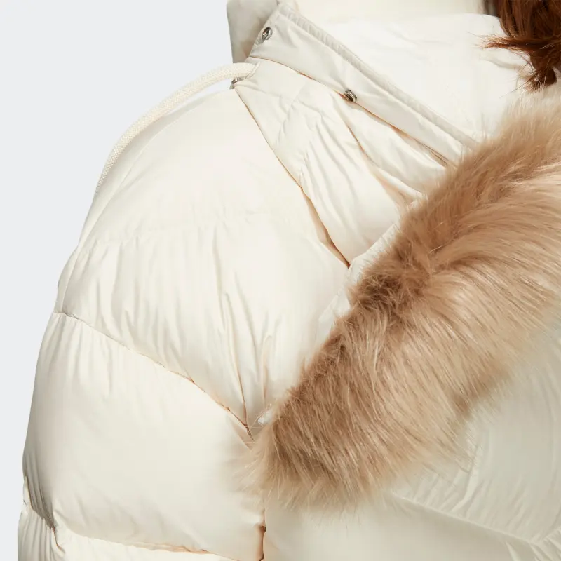 Adidas Originals Clover Series Outfit Down Jacket Women's White-4