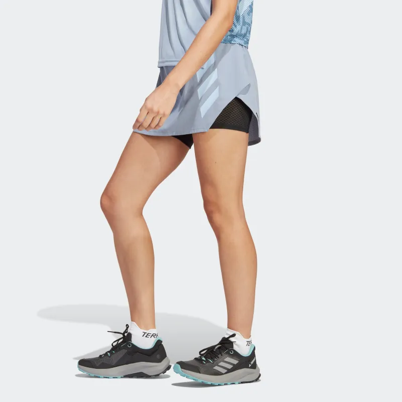 Adidas Casual Short Skirts Women's Gray-4