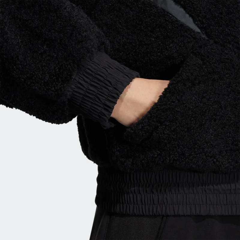 Adidas Cropped Coats Women's Black-5