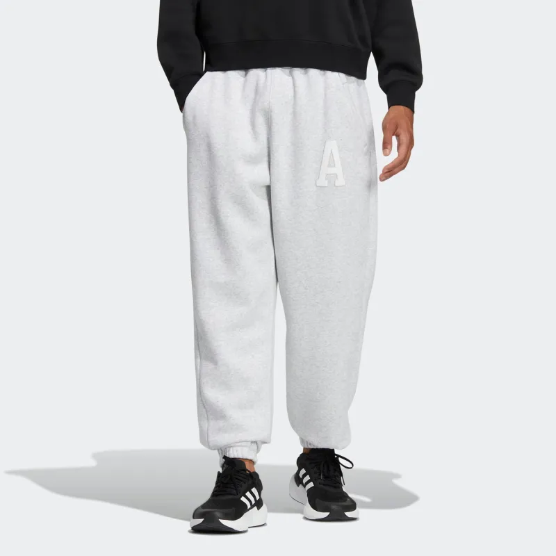Adidas Knitted Sweatpants Men Light Gray-1