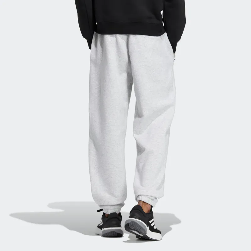 Adidas Knitted Sweatpants Men Light Gray-2