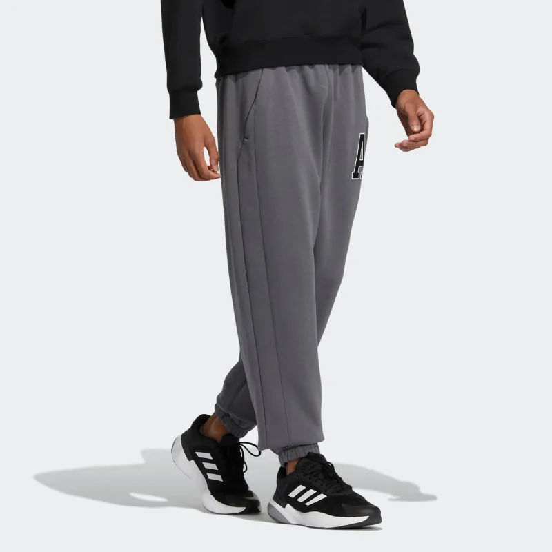 Adidas Knitted Sports Pants Men's Dark Gray-3