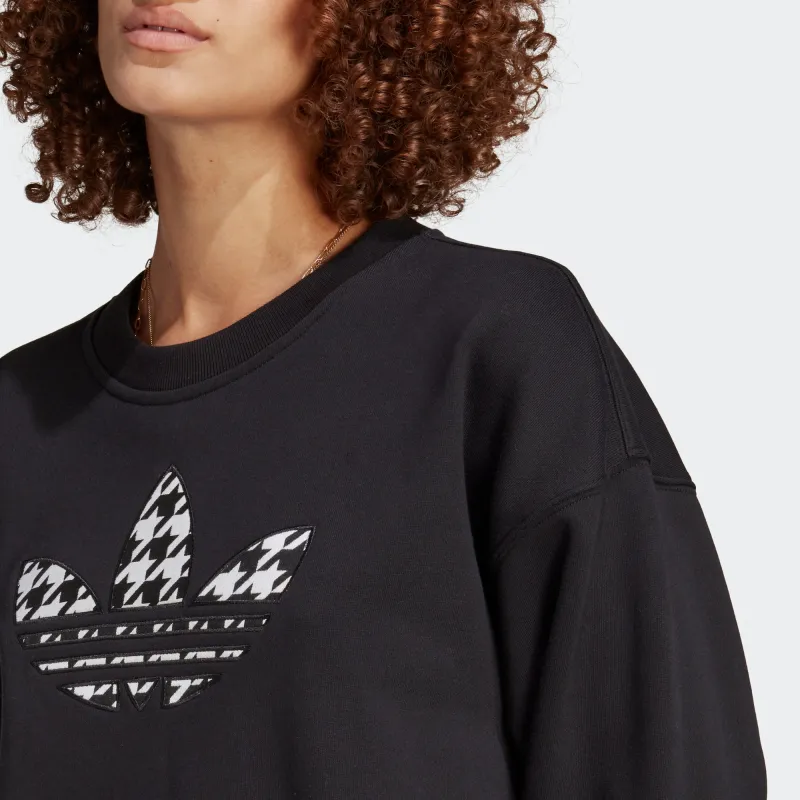 Adidas Originals TREF INFILL SWT Sweatshirt Women's Black-3