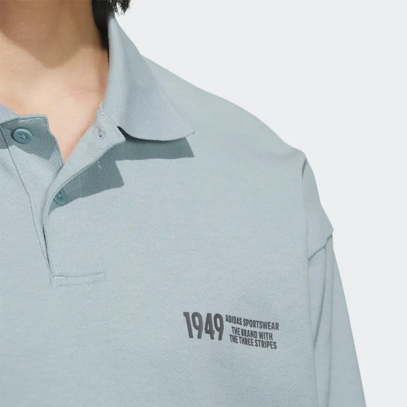 Adidas Polo Shirts Men Gray-4