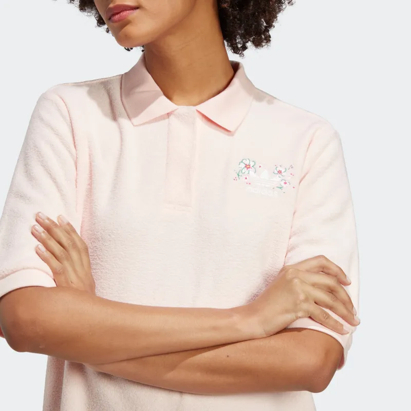 Adidas Originals Cherry Blossom Limited Series Short Sleeved Dress Women's Ice Crystal Pink-4