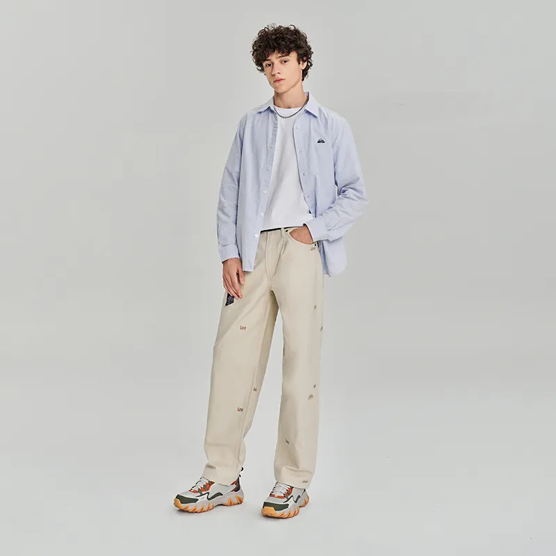 Lee Shirts Men Blue White-1