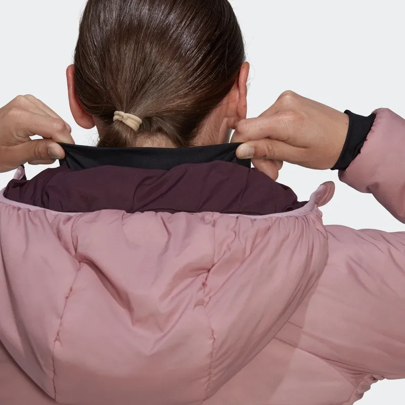 Adidas Puffer Jackets Women's Purple-3