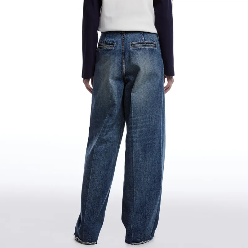 UOOYAA Jeans Women's Denim Blue-1