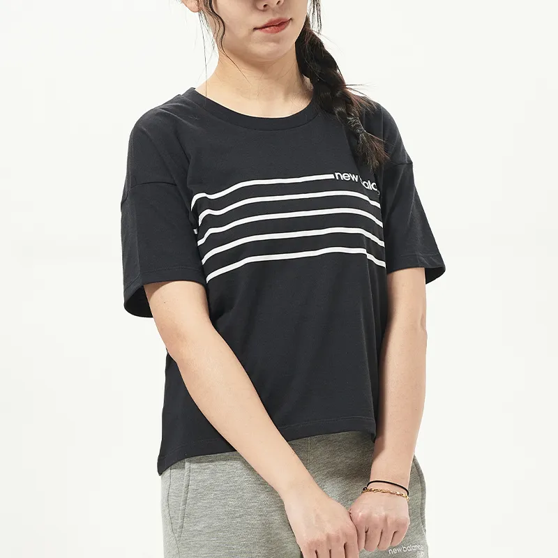 New Balance T Shirts Women's Black-2