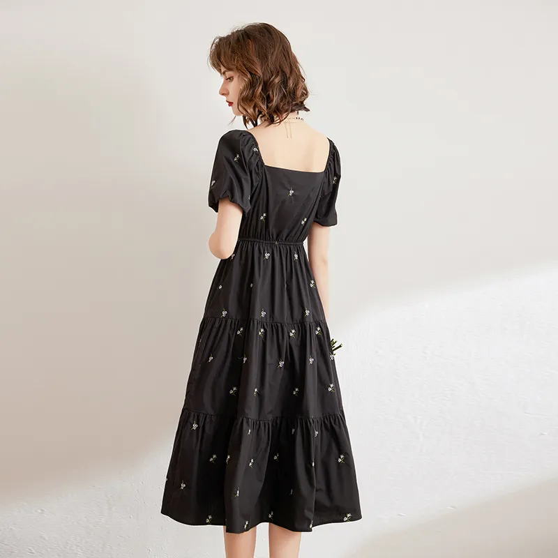 LOUISY AO Short Sleeved Dresses Women's Black-5