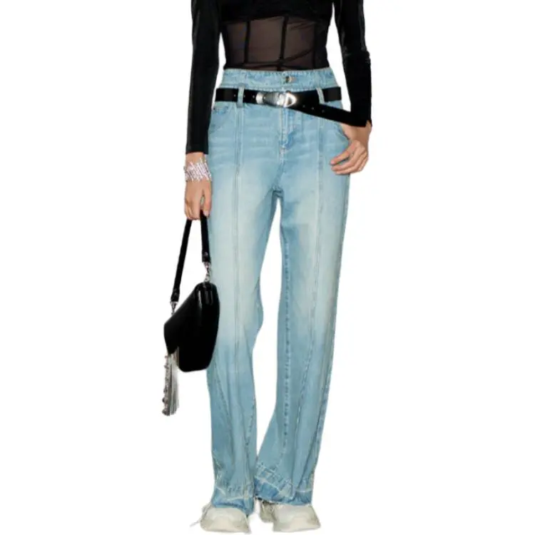 GIMING Jeans Women's Blue-4