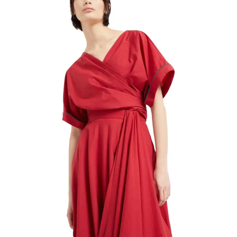 Brunello Cucinelli Draped Bubble Hem Skirt-4