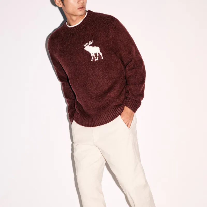 Abercrombie＆Fitch Sweater Unisex Brick Red-2