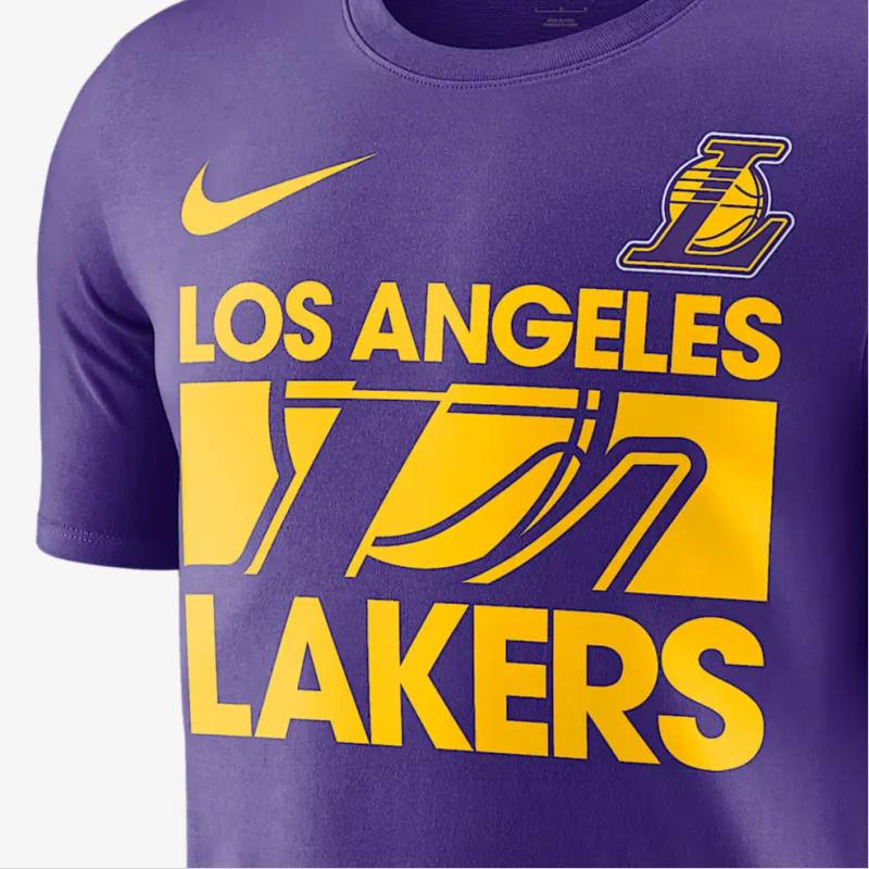 Nike Los Angeles Lakers Courtside Men's Nike Nba T Shirt-2