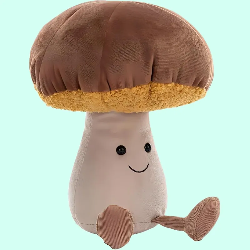 JELLYCAT Fun Food Collection Umbrella Mushroom Sprout Large Size Dolls Plush Doll 25cm Height In Sitting Posture-3