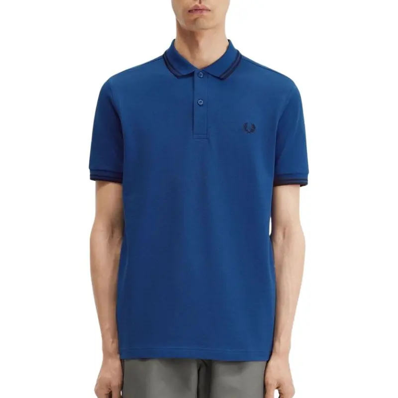 FRED PERRY Polo Shirt Men's Cobalt Blue-3