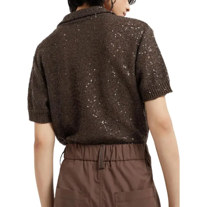 Brunello Cucinelli Embellished Lightweight Poplin Five Pocket Track Trousers-4