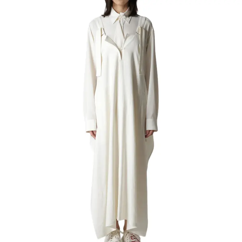 Yohji Yamamoto Y's FW24 Sleeveless Dress Women's Ecru-4