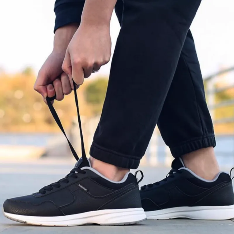 QIAODAN Cushioning Anti Slip And Wear Resistant Low Top Running Shoes Men's Black-2