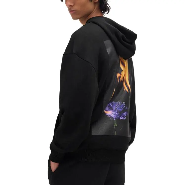 HUGO BOSS Printed Cotton Hoodie-2