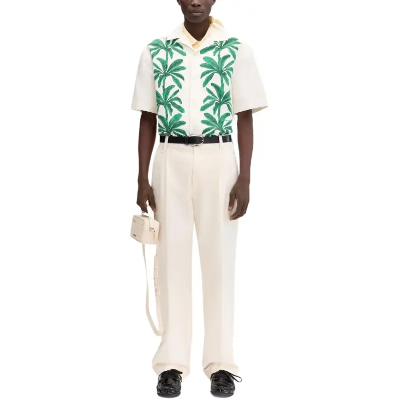 Jacquemus Palm Tree Printed Short Sleeved Shirt-2