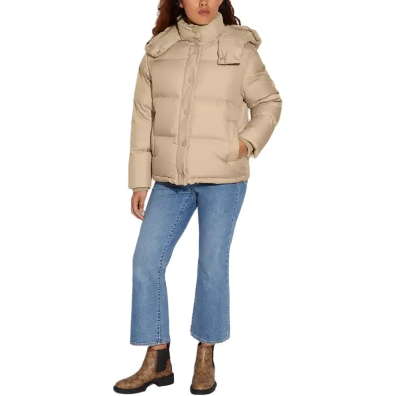 COACH FW22 Jackets Coats Women's Beige-1