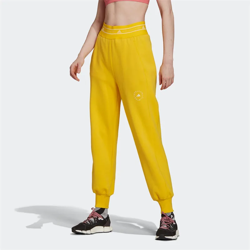 Adidas x Stella Mccartney SC SWPANT Knitted Sports Pants Women's Yellow-1