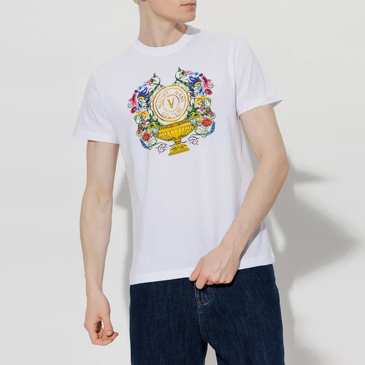 VERSACE JEANS COUTURE T Shirts Men White-2
