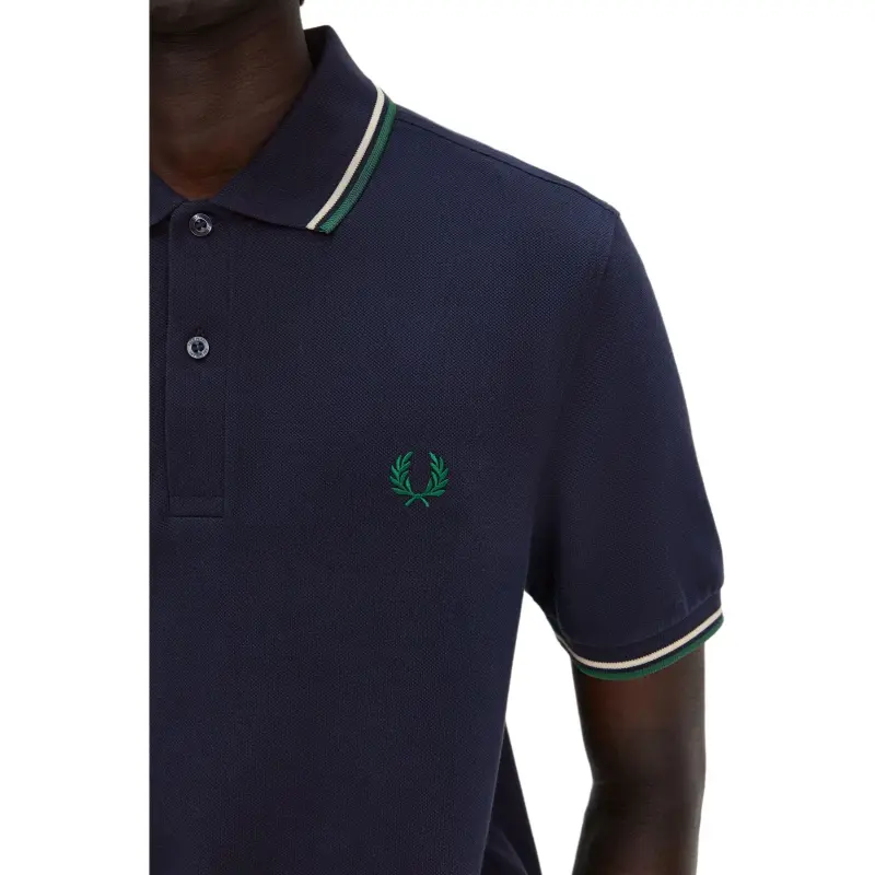 FRED PERRY Polo Shirt Men's Blue-6