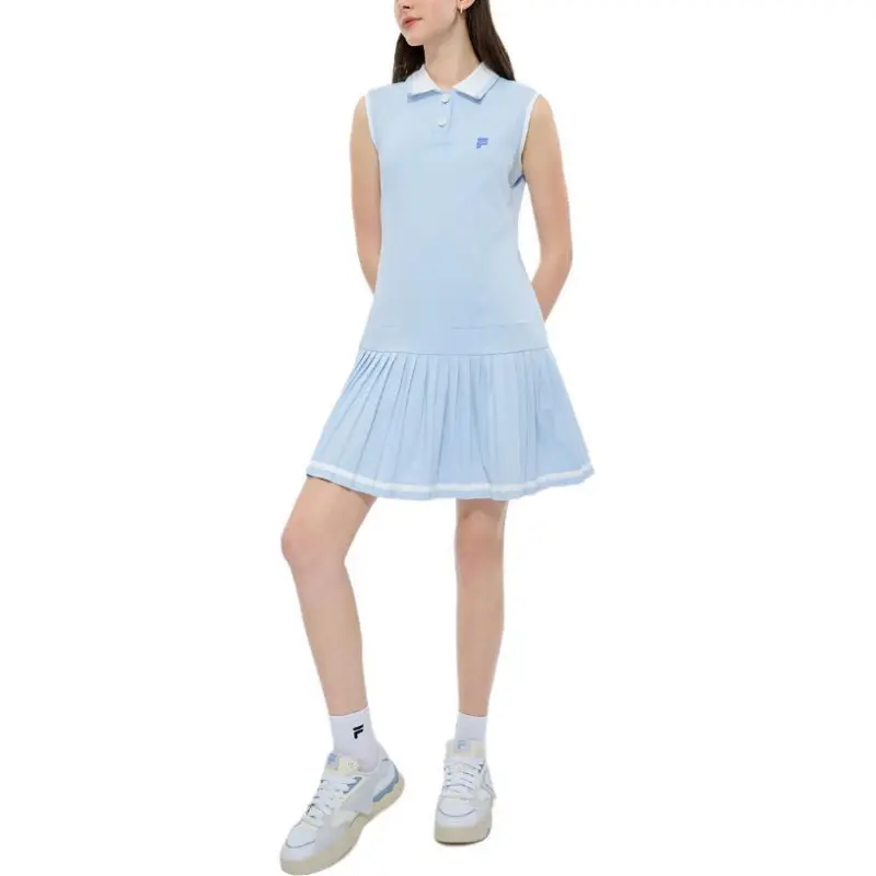 FILA FUSION FUSION LIFEFOB Collection Sleeveless Dress Women's Light White Blue-3
