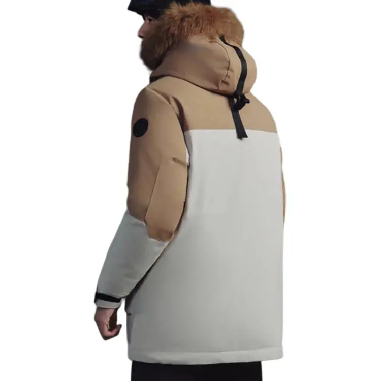 TOREAD Down Jacket Men's Polar White \ Sand Dune Brown-3