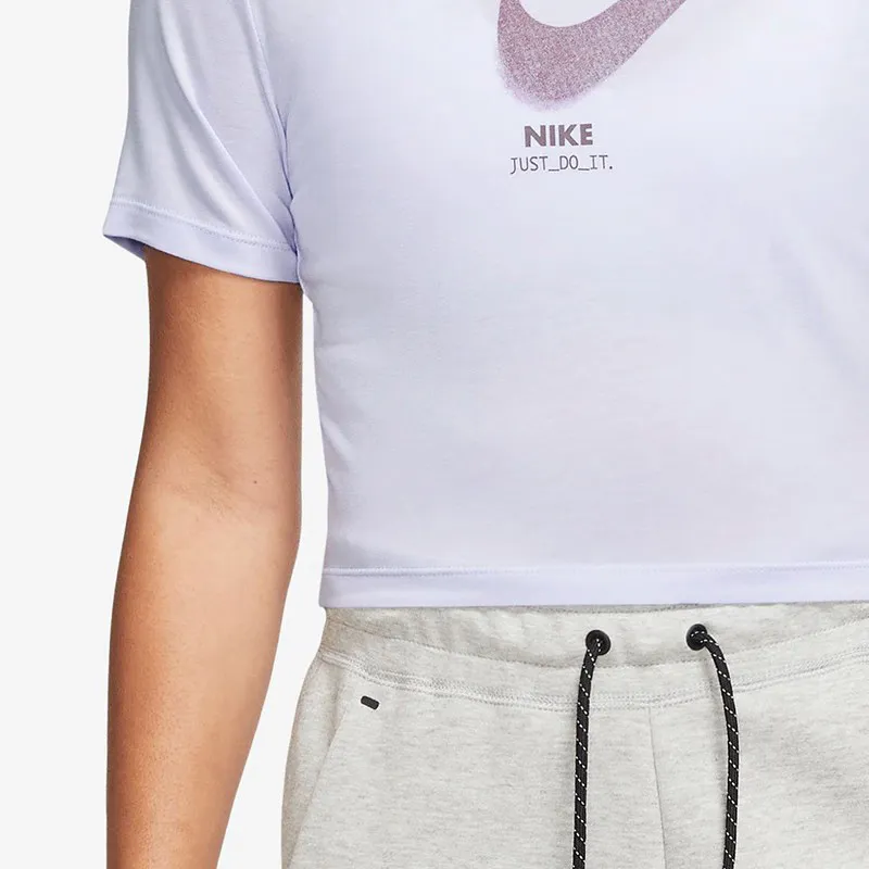 Nike Crop Tops Women's Purple-4