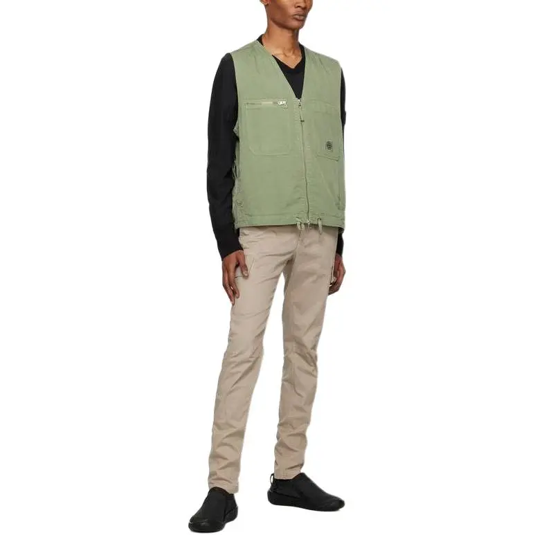 STONE ISLAND Vests Men Green-2