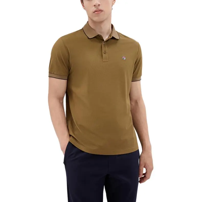 FILA Polo Shirt Men's Kangaroo Brown-2