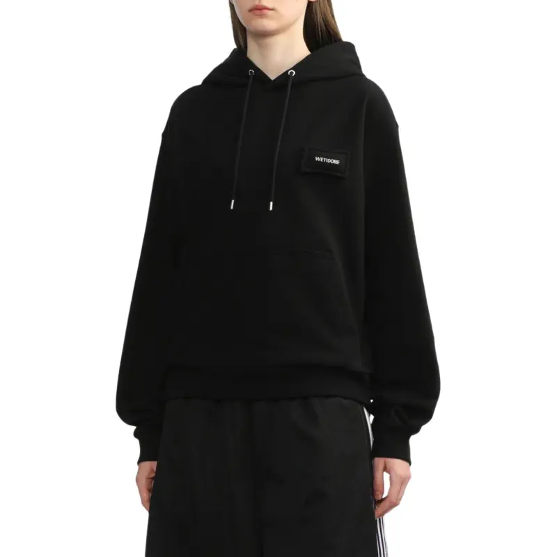 WE11DONE Logo appliqué Hoodie-3