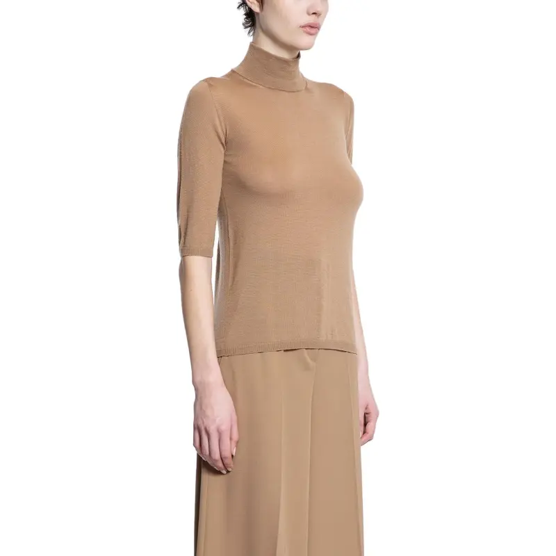 MaxMara High Neck Half Sleeved Jumper-3