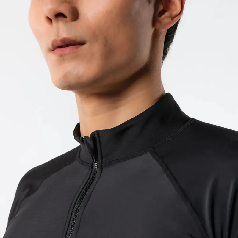 DECATHLON Breathable Quick Dry Water Resistant Sun Protection Clothing Men's Black Letter-1