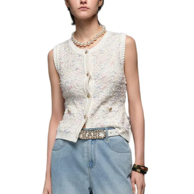 KARL LAGERFELD SS25 Tank Top Women's White-3