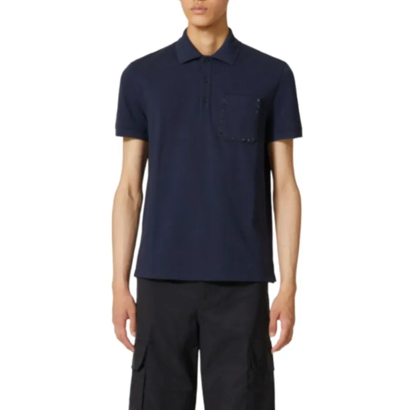 Valentino Polo Shirt Men's Marine Blue-2